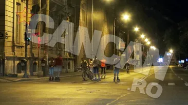 Uite ce le-a mai trecut prin minte pustilor! Ce se intampla pe Calea Victoriei cand aproape tot Bucurestiul doarme?