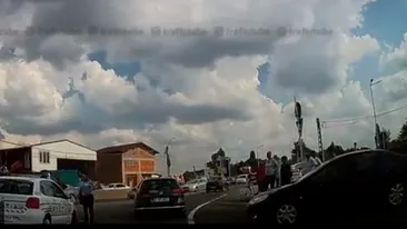 Șofer care circula cu 164 km/h pe A3, oprit cu focuri de armă! VIDEO