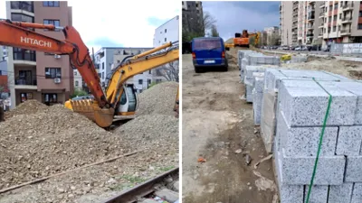 Cum arată acum șantierul de la Parcul Liniei Faza 3. Locația din Militari este plină de borduri și balastru. Când ar trebui finalizat spațiul de agrement