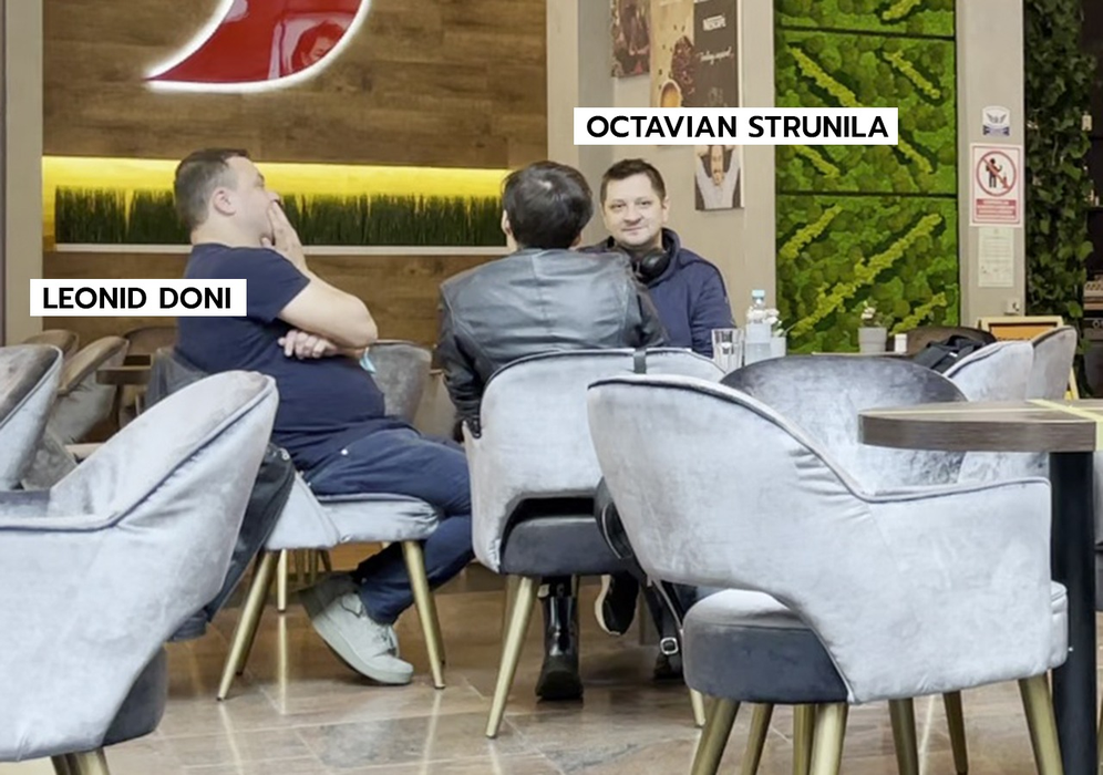 Octavian Strunilă și Leonid Doni, la discuții