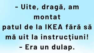 BANC | "Dragă, am montat patul de la IKEA fără să mă uit la instrucțiuni"