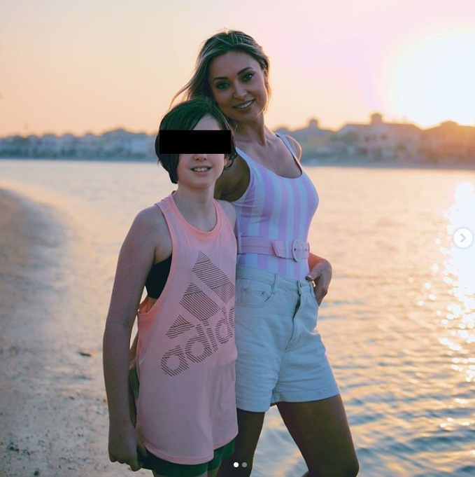 Raluca Zenga și fiica ei