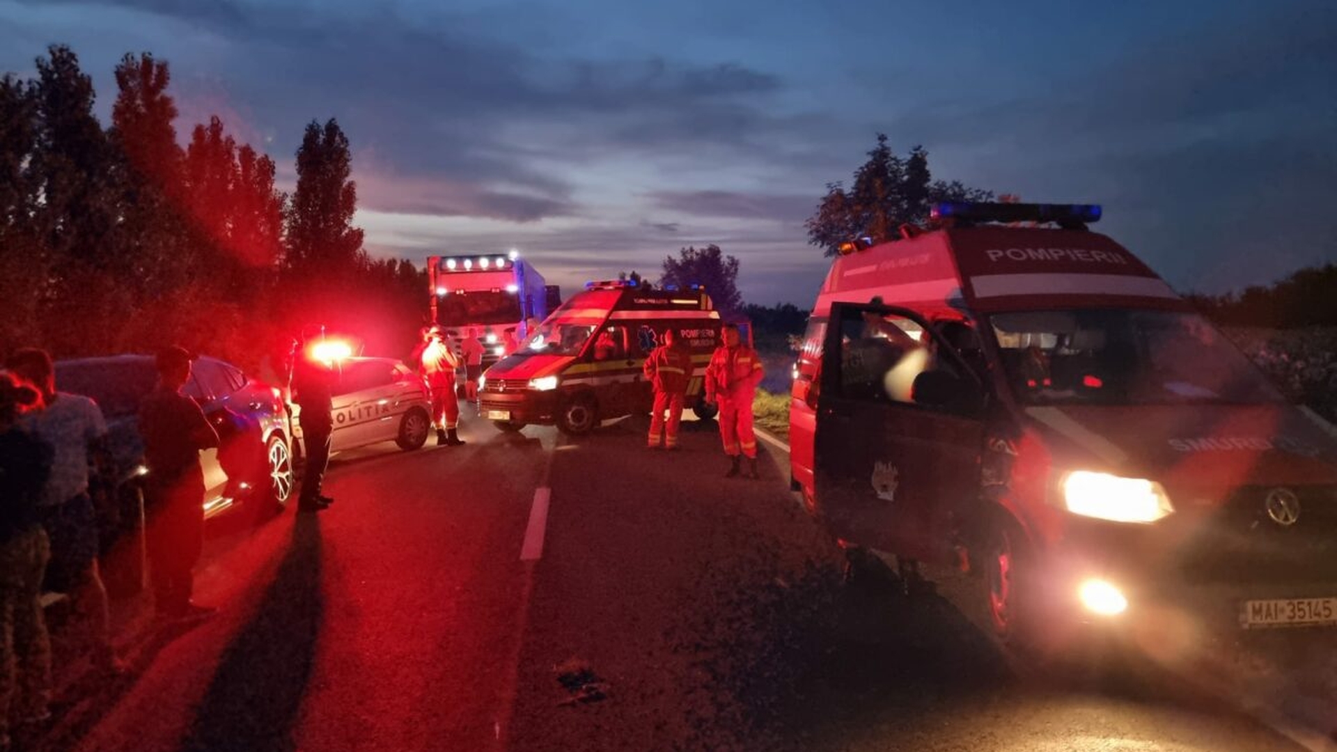 Accident grav cu 12 victime în Dâmbovița. A fost activat Planul Roșu
