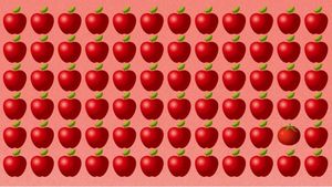 TEST IQ | Doar 3% reușesc: Găsiți roșia ascunsă printre merele din imagine, în cel mult 6 secunde!