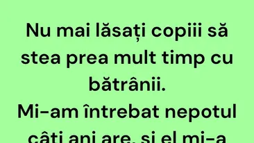 BANCUL ZILEI | Copiii și bătrânii