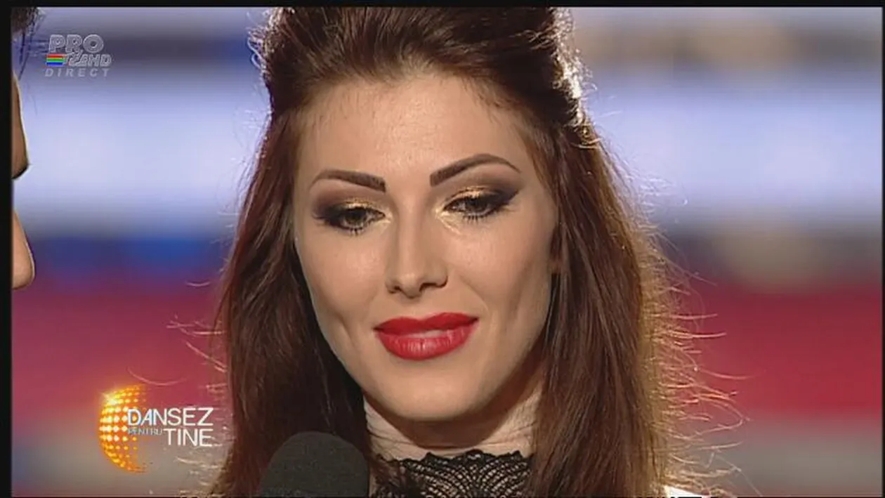 Ilinca Vandici, pe punctul de a izbucni in lacrimi la Dansez. Si-a amintit de tatăl ei si nu s-a mai putut stăpâni