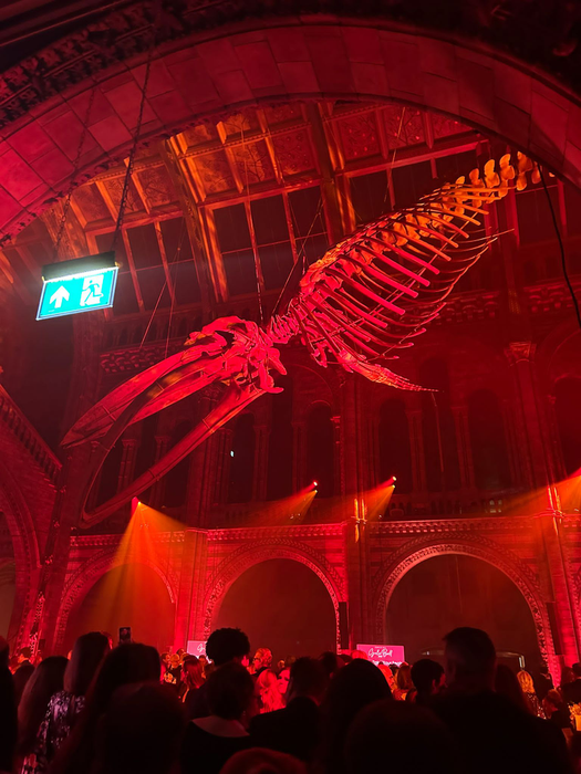 Muzeul Național de Istorie din Londra a fost luminat în roșu Ferrari / (sursă foto: CANCAN.RO)