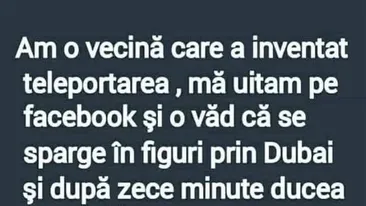 Bancul începutului de lună | Vecina care a inventat teleportarea